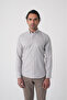 Brown Regular Fit Cotton Pasha Collar Shirt