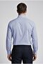 Navy Blue Regular Fit Cotton Pocketless Long Italian Collar Shirt - 2