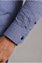 Navy Blue Regular Fit Pocketless Short Lapel Collar Shirt - 4