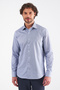 Navy Blue Regular Fit Cotton Classic Shirt
