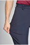 Navy Blue Pocketed Lace-Up Jogger Elastic Comfortable Sports Pants - 2