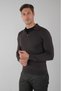 Brown Buttoned Polo Neck Men's Wool Knitwear - 4