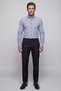 Blue Regular Fit Pocketless Long Pasha Collar Shirt - 5