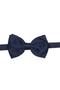 Men's Black Patterned Bow Tie Navy