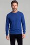 Navy Blue Cotton Long Crew Neck Sweater