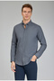 Anthracite Modern Fit Cotton Pasha Collar Sports Shirt - 4
