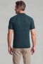 Khaki Cotton Zippered Raglan Polo Collar Knitwear - 2