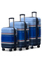 Travelus Expandable Printed PC 3PCS Set (20/24/28 Inch) Luggage, Hard Shell, Lightweight, Combination Lock, Suitcase