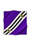 100% Twill Silk Scarf 90X90 Striped Baroque Detailed Hand Stitched Women's Scarf - 8
