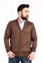 Men's Middle-Aged and Older Thin Wool Acrylic Knitwear Knitted Buttoned Dad Cardigan 5100 - 3