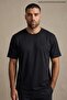 Men's Trend Crew Neck Basic Black T-Shirt