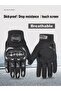 Black Motorcycle Gloves Professional Protected Touchscreen-Enabled En 13594 Certified Unisex Biker - 2