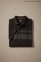 Men's Comfort Fit Patterned Black Polo Neck T-Shirt - 5