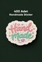 Handmade Sticker - Handmade Sticker Set 20 Sheets/400 Stickers 4X3,2Cm