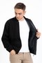 Men's Middle-Aged and Older Men's Knitwear Knitted Lined Acrylic Zippered Winter Dad Cardigan 3065 - 3