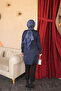 Navy Blue Cold Yarn Knitwear Tunic - 5