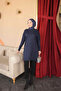 Navy Blue Cold Yarn Knitwear Tunic - 3