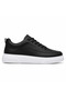 Kb X12 Black Leather Men's Shoes - Easy-To-Clean Comfortable Casual Sports Shoes with White Soles - 3