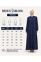Plain Navy Blue Robe with Hidden Zipper - 6