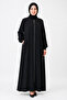 Plain Black Zippered Robe