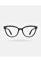 Venny Black Blue Light Filter Computer Glasses with Metal Hinge Interchangeable Glass Lenses - 8
