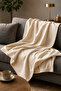 Double Fleece Sofa and Tv Blanket 180X200 - Soft Textured Luxury Draped Blanket Multi-Purpose - 3