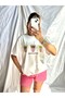 Women's White Color Printed Premium 100% Cotton Tshirt - 6