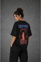 Solo Leveling Shadow Monarch Anime Unisex Oversize T-Shirt - Special Collar Printed 24/1 Cotton - 2