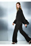 Straight-cut trousers with lace-up waistband - 7