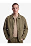 Oversized Cotton Long Sleeve Classic Collar Jacket with Pocket Detail - 3