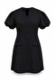 Balloon Sleeve Window Cut-Out Mini Dress - 5