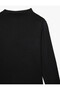 Modal Blend Long Sleeve Mock Neck Basic T-Shirt - 6