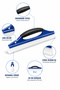 Professional Silicone Auto Glass & Mirror Water Squeegee, Car Squeegee 30 cm - 3