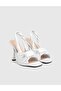 Eresa Genuine Leather White Women's Heels Sandals