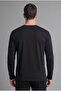 100% Cotton Regular Fit Crew Neck Contrast Detailed Long Sleeve Basic T-Shirt H8358Ax26Au - 5