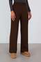 Belt Bagged Ribbed Knitwear Pants - 2