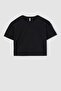 100% Cotton Relax Fit Crew Neck Basic Plain Short Sleeve T-Shirt Girls Z5095A623Sm - 7