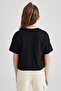 100% Cotton Relax Fit Crew Neck Basic Plain Short Sleeve T-Shirt Girls Z5095A623Sm - 6