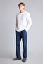 %100 Cotton New Regular Fit Long Sleeve Button Detailed Top Striped Bottom 2-Piece Pajama Set H7607Ax26Au - 2