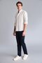 Regular Fit Polo Collar Cotton Long Sleeve Striped Shirt E7893Ax25Au - 2