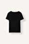 Slim Fit Slim Fit V-Neck Rib Basic Plain 100% Cotton Short Sleeve T-Shirt I1080Az24Sm - 2