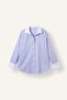Oversize Contrast Collar Striped Poplin Shirt I8664Ax26Au - 6