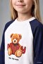 100% Cotton Regular Fit Teddy Bear Long Sleeve Top Elasticized Leg Bottom 2-Piece Set Baby Girl I3661A526Au - 7