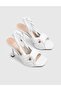 Eresa Genuine Leather White Women's Heels Sandals - 2