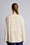 Striped Crew Neck Loose Cut Long Sleeve T-Shirt I5381Ax26Au - 7