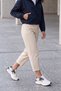 Women's Sneakers High Thick Sole Lace-Up Sneakers Sports Shoes Batira White - 4