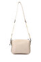 حقيبة كتف نسائية طويلة من جلد الغزال البيج - 5