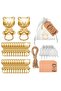 Gold 20pcs/5sets Bear-shaped Bottle Opener Party DIY Gifts and Hemp Ropes - Suitable for Birthdays,