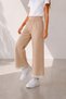 Girls' Lace Detailed Wide-Leg Sweatpants, Loose Fit, Comfortable, Elastic Waist - 4