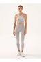Palmi Melange Patterned High Waist Leggings Gray